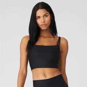 Alo Airlift Street Goddess Bra Tank in Black